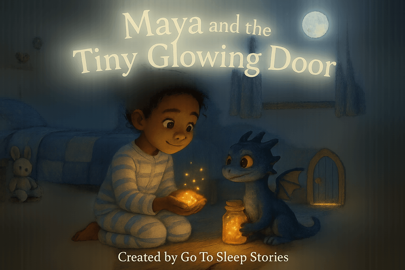 Cover art for Maya and the Tiny Glowing Door